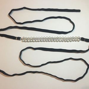CHOKER Fresh Water Pearl and CZ Wrap Necklace
